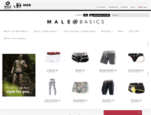 Tablet Screenshot of malebasics.com